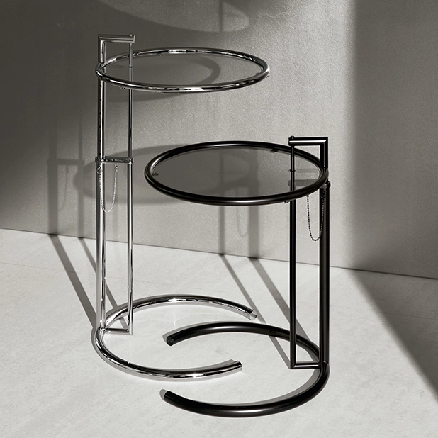 Adjustable Table E 1027 Svart Sidobord