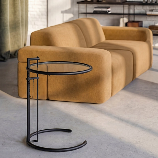 Adjustable Table E 1027 Svart Sidobord