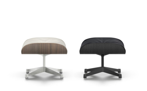 Eames Lounge Chair Ottoman Snow/Black Version