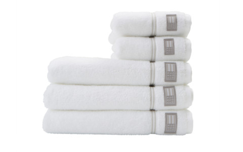 Hotel Towel Handduk White/Beige