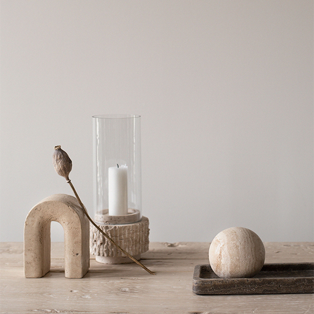 Travertine Tray Bricka
