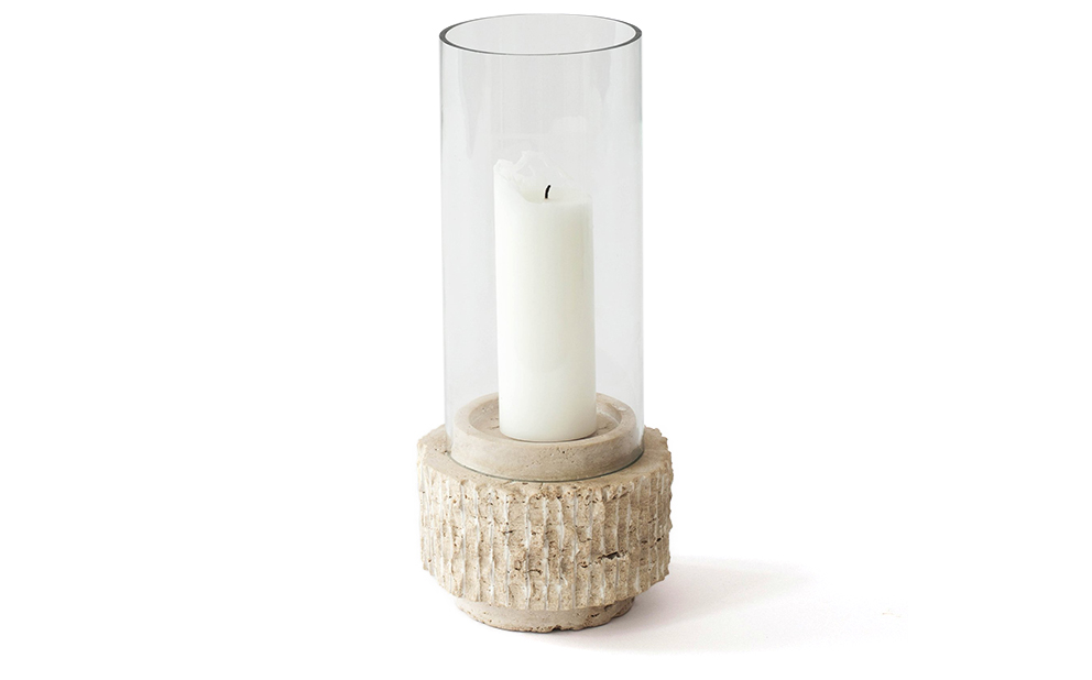 Travertine Candleholder Ljuslykta
