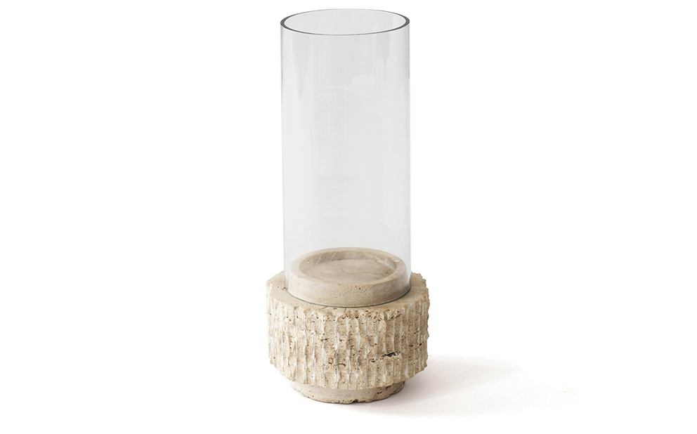 Travertine Candleholder Ljuslykta