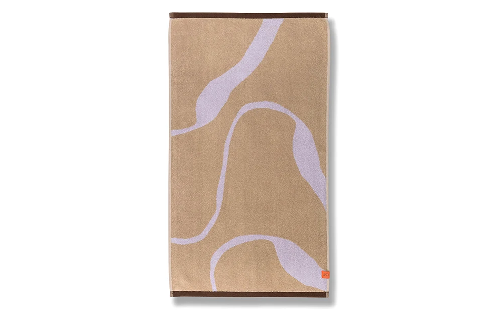 Nova Arte Handduk Sand/Lilac