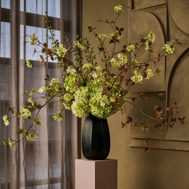 Hydrangea Spray Green/Pink
