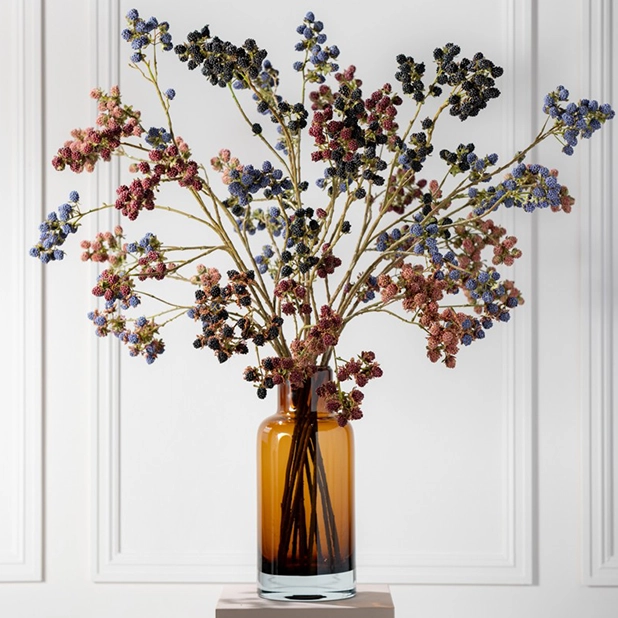 Black Berries Spray Mauve