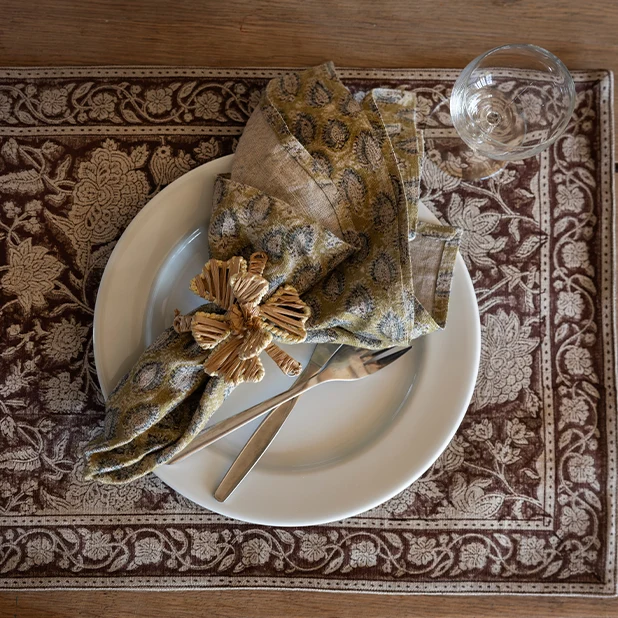 Flower Servettringar Set