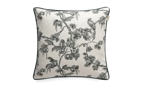 Tree Print Kuddfodral Satin Tartan Green