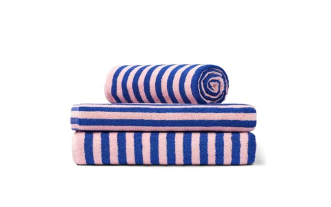 Naram Handduk Dazzling Blue & Rose