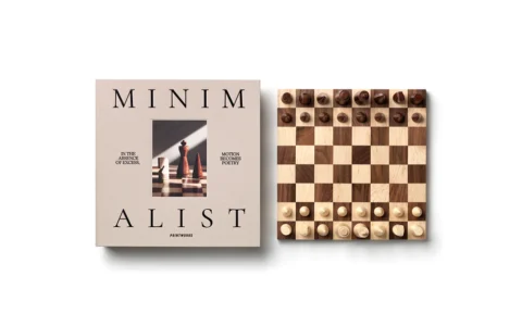 The Minimalist Wood Chess Spel