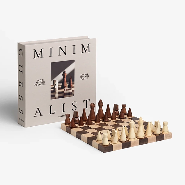 The Minimalist Wood Chess Spel