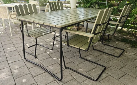 Utemöbler Matgrupp B31+ 4xA2 Ljusgrön Grythyttan