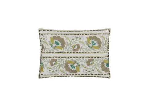 Enamel Flower Celadon Prydnadskudde