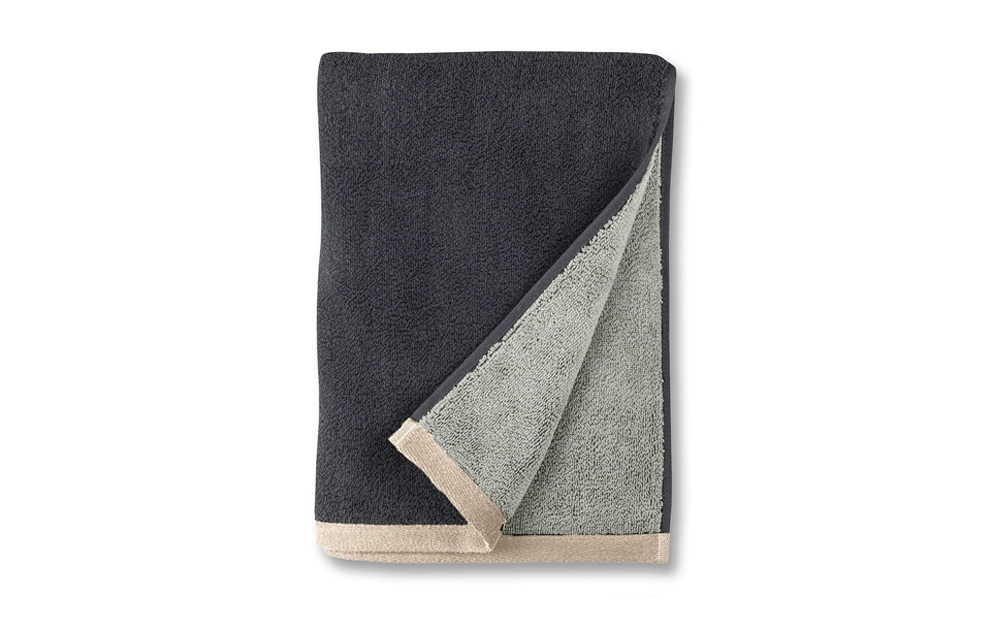 Soft Handduk Dark Grey / Light Grey