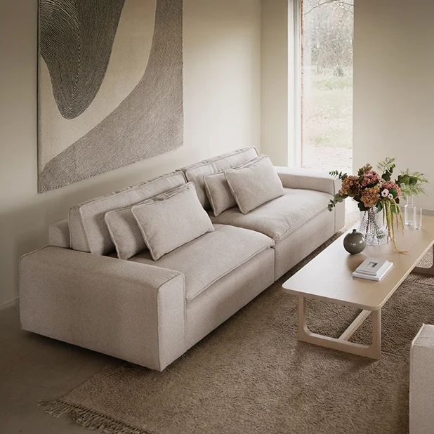 Rawlins 3-sitssoffa Beige