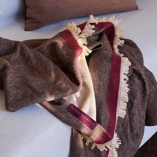 Duet Throw Pläd Brown