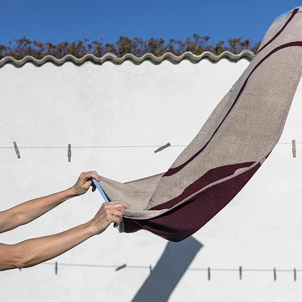 Nova Arte Handduk Wine/Sand
